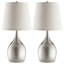 Load image into Gallery viewer, Droplet Empire - Shade Urn Table Lamp (Set of 2) - Silver
