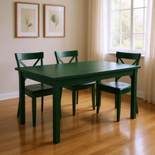 Load image into Gallery viewer, 60" Solid Wood Dining Table - Dark Green
