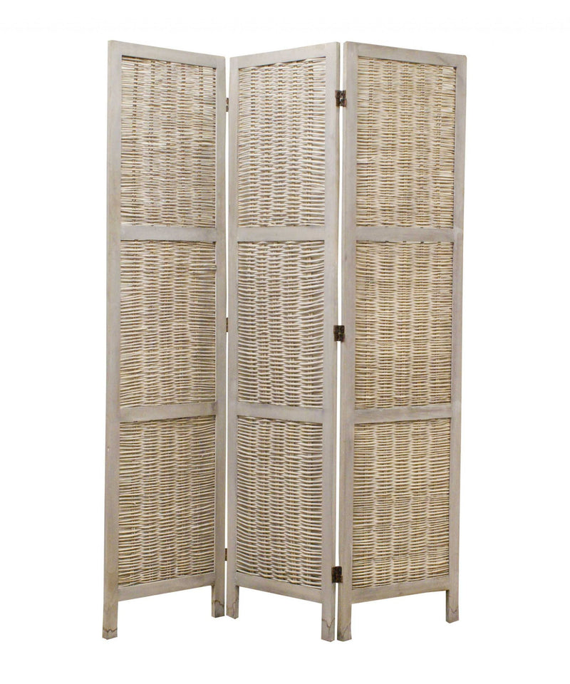 52" x 67" Wood Screen - Beige