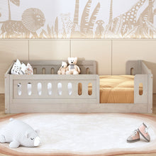 Load image into Gallery viewer, Platform Bed With Guardrail

