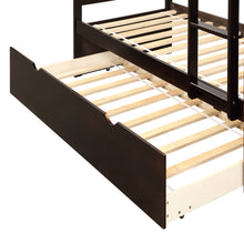 Load image into Gallery viewer, Orisfur. Twin Bunk Beds for Kids with Safety Rail and Movable Trundle bed
