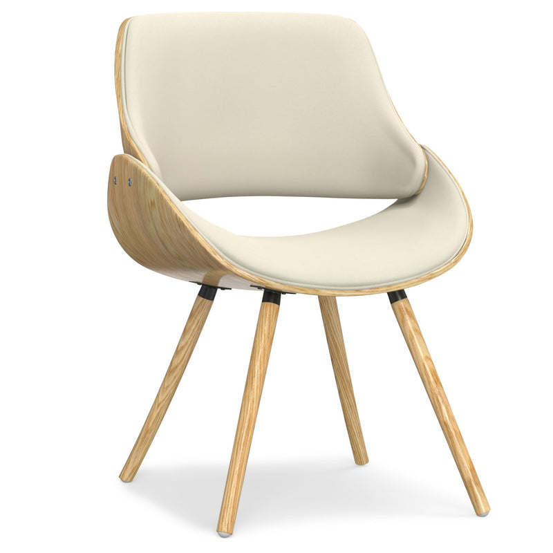 Solid Wood Dining Parsons Chair - Natural / Brown