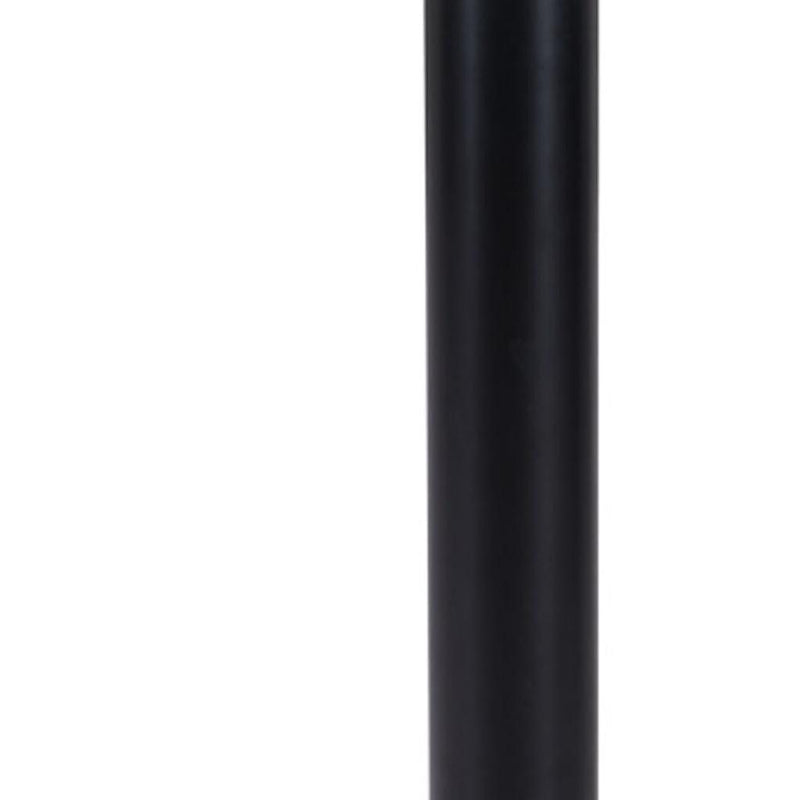 24" Round End Table - Black And White