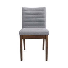 Load image into Gallery viewer, Mid Century Modern Dining Chair (Set of 2) With Channel Stitching - Dark Gray
