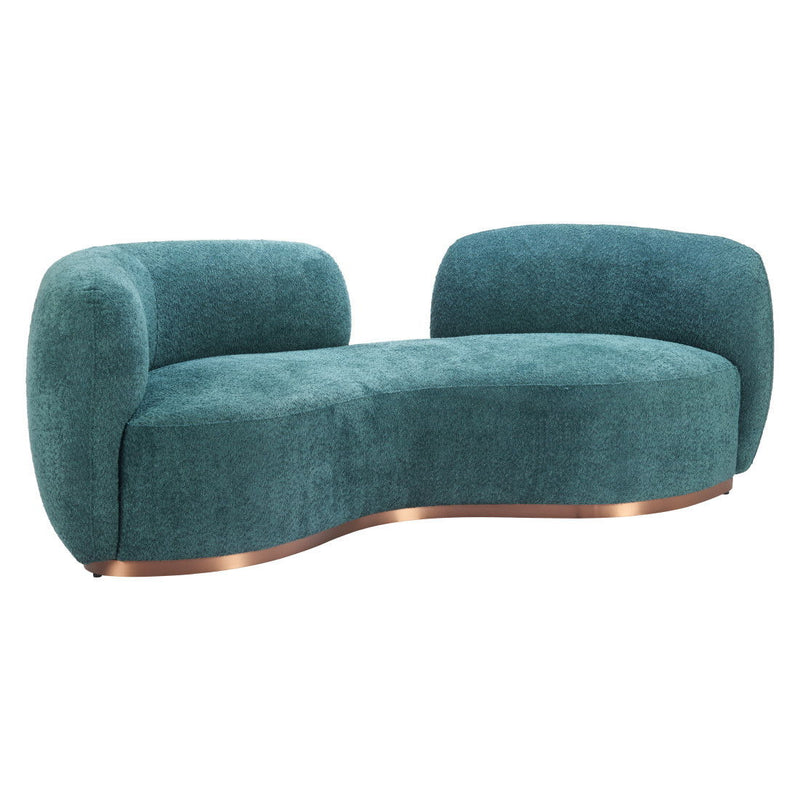 Sofa With Legs - Teal Blue