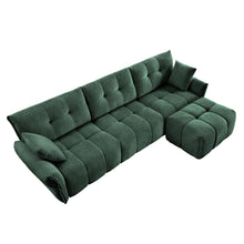 Load image into Gallery viewer, Sofa Set With Ottoman And Pillows, Textured, High Resilience Cushions
