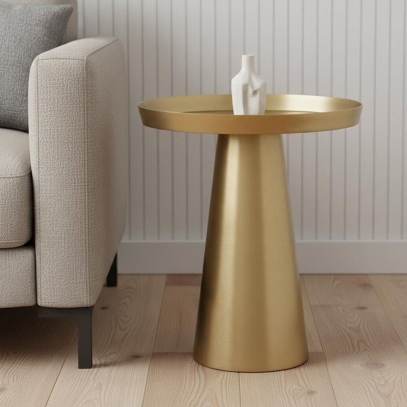 Aluminum Tray Table - Brass