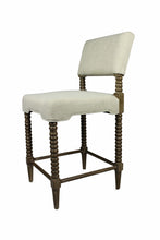 Load image into Gallery viewer, Solid And Manufactured Wood Counter Height Bar Chair - Off White And Brown
