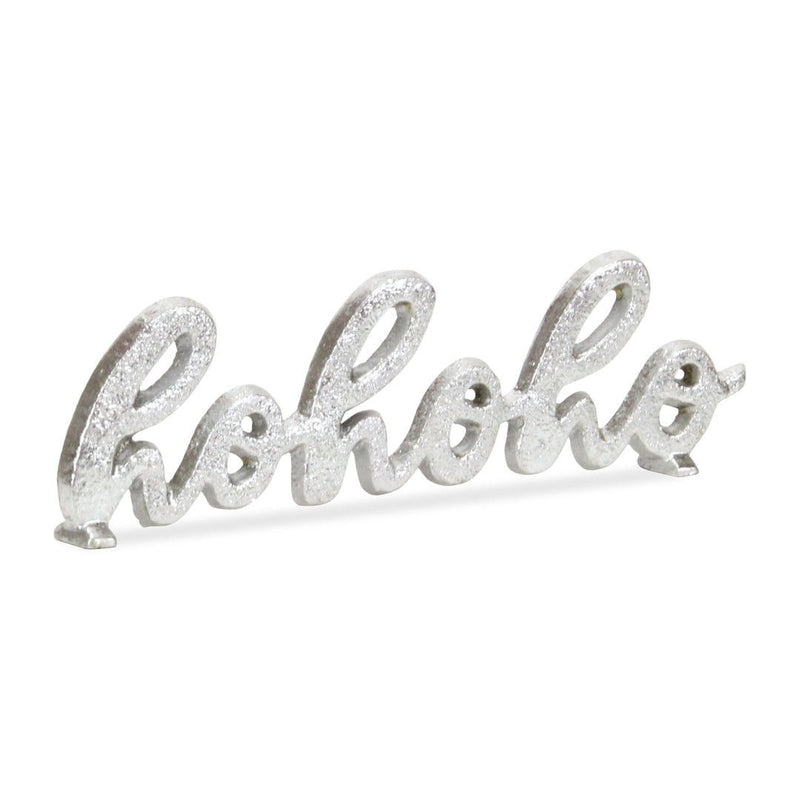 Christmas Tabletop Sign - Silver