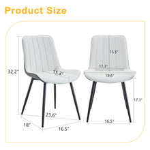 Load image into Gallery viewer, Modern Minimalist Dining Chair Set, Extended Seat Cushion
