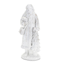 Load image into Gallery viewer, Poly Christmas Santa Figurine (Set of 2) - White
