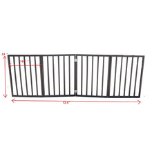 Load image into Gallery viewer, Pet Gate Dog Gate For Doorways, Stairs Or House Freestanding, Folding - Dark Brown
