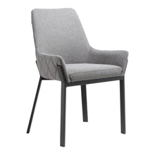 Load image into Gallery viewer, Upholstery And Metal Dining Arm Chairs (Set of 2) - Gray
