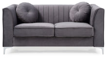 Load image into Gallery viewer, Glam Styled Micro Suede Loveseat
