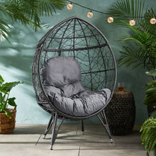 Load image into Gallery viewer, Cosmos - Round Hammered Iron Teardrop Chair
