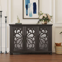 Load image into Gallery viewer, 3 Door Mirrored Sideboard Cabinet With Adjustable Shelves
