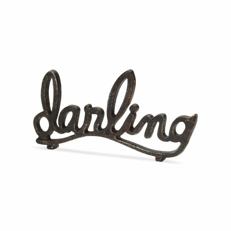 Hand Painted Darling Tabletop Sculpture - Black