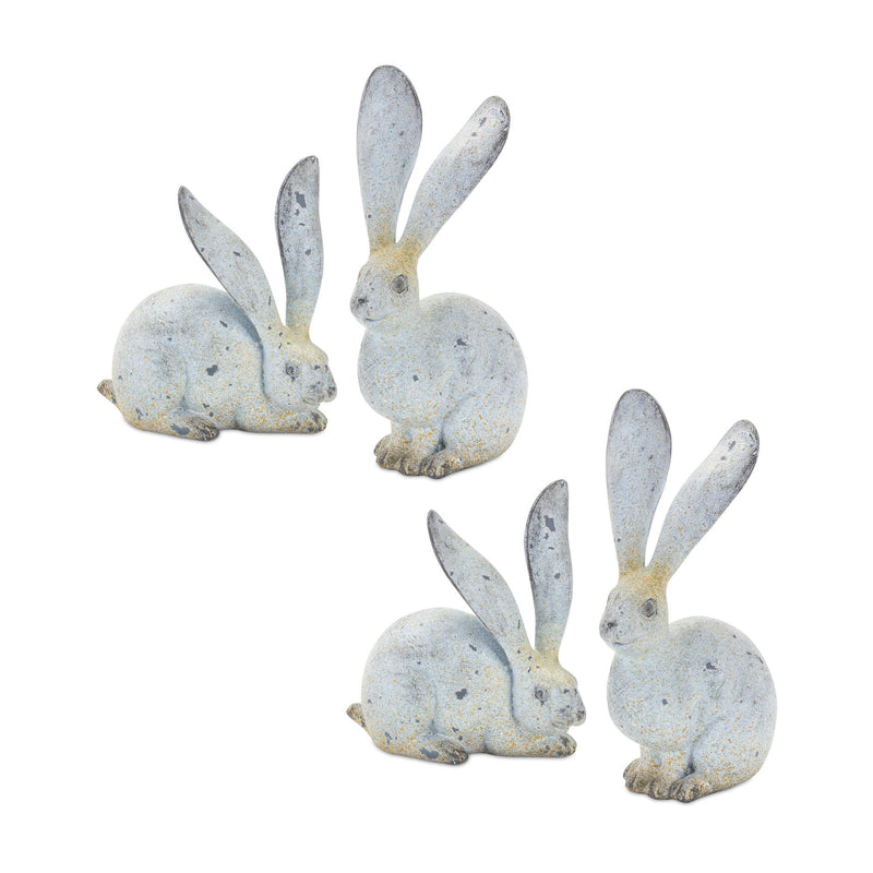 Poly Figurine Tabletop Sculpture (Set of 4) - Gray / Brown