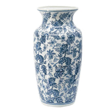 Load image into Gallery viewer, Chinoiserie Porcelain Urn Table Vase - Blue / White

