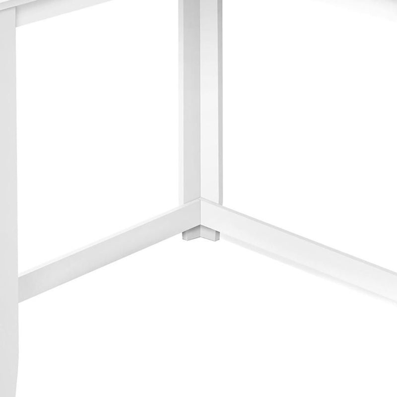 Wood Frame Console Table - White