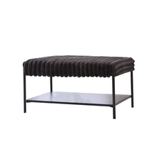 Load image into Gallery viewer, Upholstered Ottoman Coffee Table Foot Rest With Open Storage
