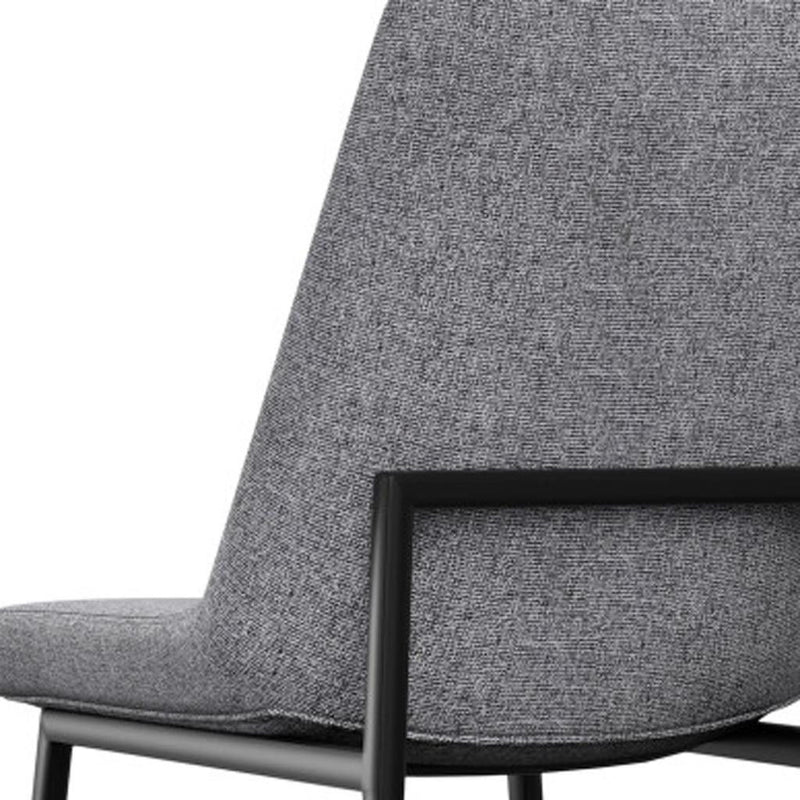 Solid Wood Dining Parsons Chairs (Set of 2) - Gray / Black