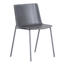 Load image into Gallery viewer, Heavy Duty Plastic Dining Side Chairs (Set of 2) - Gray
