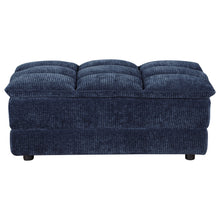 Load image into Gallery viewer, Azure - Upholstered Rectangular Ottoman - Blue
