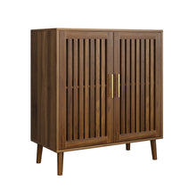Load image into Gallery viewer, Grille Striped Sideboard Buffet Cabinet With Storage
