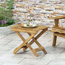 Load image into Gallery viewer, Outdoor Folding Wooden Side Table
