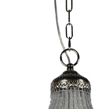 Load image into Gallery viewer, Unique Statement Metal Crystal Glass Chandelier With Shades - Silver
