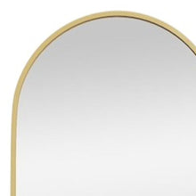 Load image into Gallery viewer, Metal Arch Wall Mounted Leaning Or Freestanding Framed Full Length Mirror - Gold
