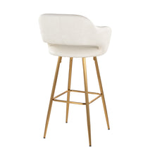 Load image into Gallery viewer, Margarite - Contemporary Fixed Height Barstool With Footrest (Set of 2) With Square
