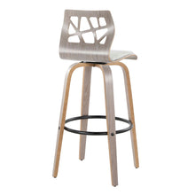 Load image into Gallery viewer, Folia - Contemporary Fixed Height Stool With Swivel With Round Footrest (Set of 2)
