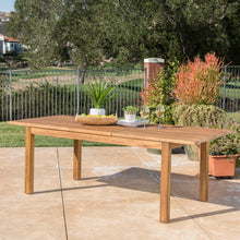 Load image into Gallery viewer, Wilson - Expandable Dining Table With Slat Design - Teak Acacia Wood
