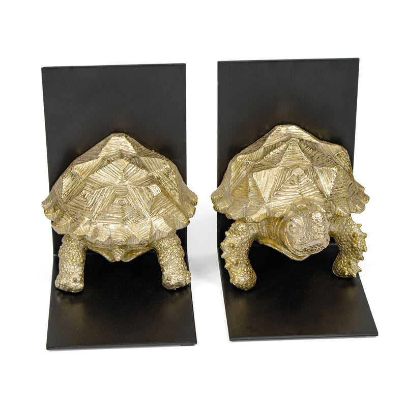 Decorative Bookends (Set of 2) - Black / Gold