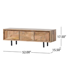 Load image into Gallery viewer, TV Stand With 3 Cabinets For TVs Up To 59&quot; - Natural
