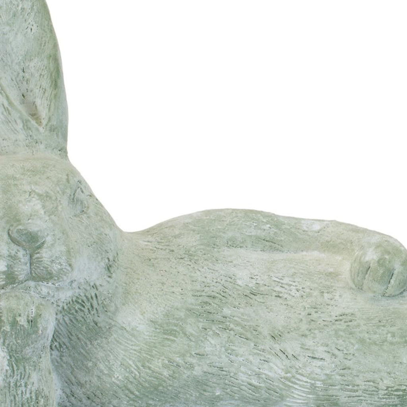 Polyresin Rabbit Figurine (Set of 2) - Green