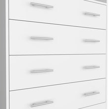 Load image into Gallery viewer, Four Drawer Standard Chest With Open Shelf - White
