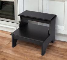 Load image into Gallery viewer, Wood Step Stool - Dark Brown
