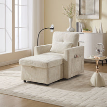 Load image into Gallery viewer, Multifunctional Chenille Recliner Sofa With Storage And Phone Bracket

