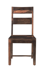 Load image into Gallery viewer, Solid Wood Ladder Back Dining Room Side Chairs (Set of 2) - Dark Brown
