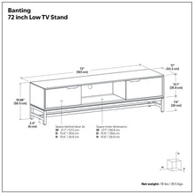Load image into Gallery viewer, Banting - Low TV Stand - Walnut Brown
