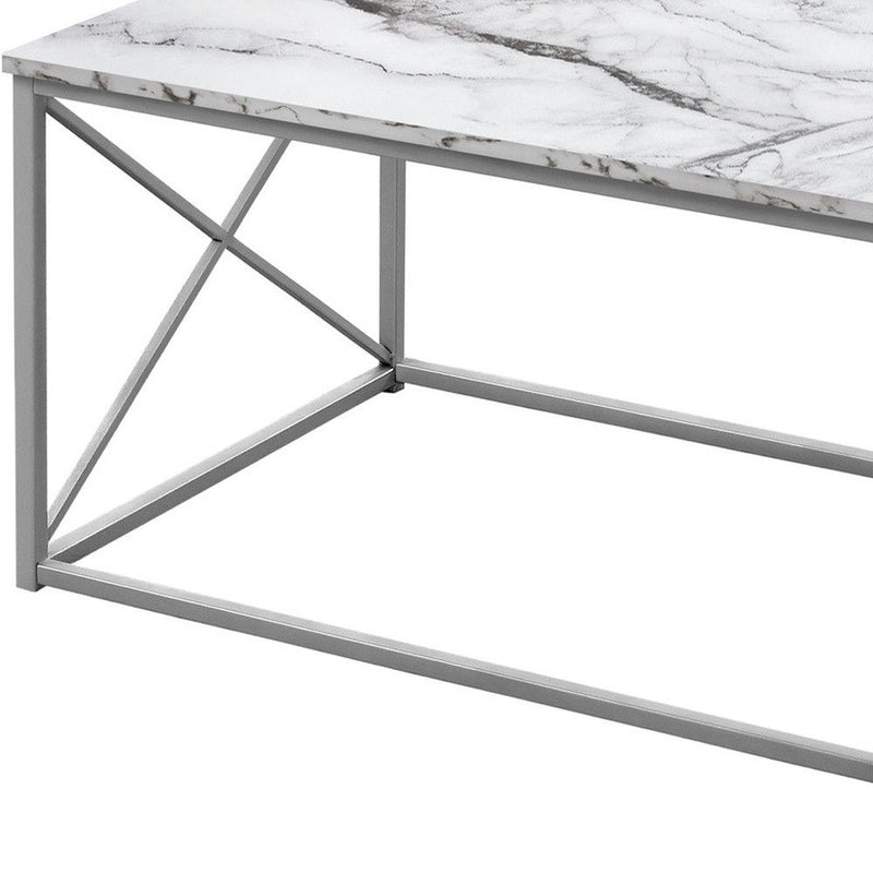 Metal Coffee Table (Set of 3) - White