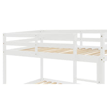 Load image into Gallery viewer, Twin over Twin Floor Bunk Bed, White(New SKU:W504P148538)
