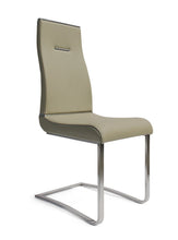 Load image into Gallery viewer, Upholstered Faux Leather Dining Side Chairs (Set of 2) - Gray / Silver
