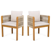 Load image into Gallery viewer, Outdoor Dining Chairs With Mix Rope Handles (Set of 2)
