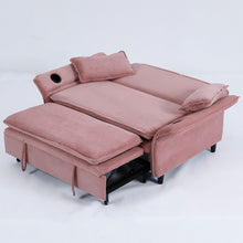Load image into Gallery viewer, Modern Fabric Multi-Functional Sofa Bed With Adjustable Armrests And Backrests
