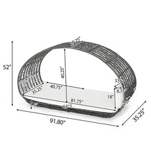 Load image into Gallery viewer, Abigal - Outdoor Wicker Daybed With Cushion
