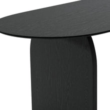 Load image into Gallery viewer, 79" Solid Wood Mirrored Double Pedestal Base Oval Dining Table - Black
